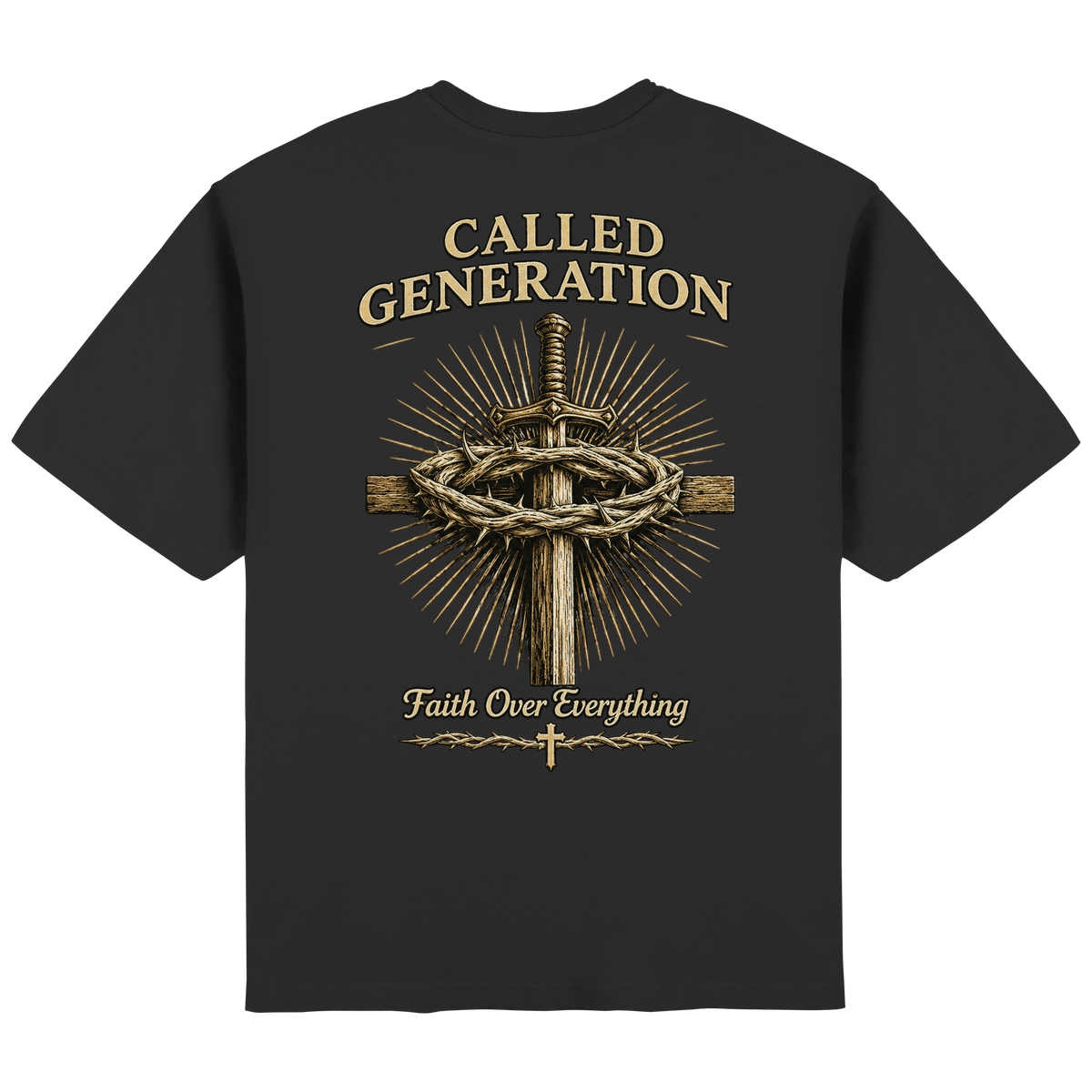 Faith over Everything - Streetwear Oversized Shirt - Streetwear Oversized T-Shirt