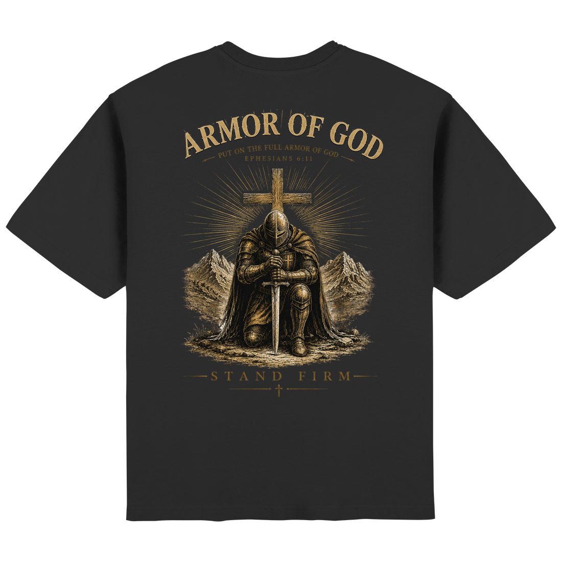 ARMOR OF GOD - Heavy Oversized Shirt - Streetwear Oversized T-Shirt