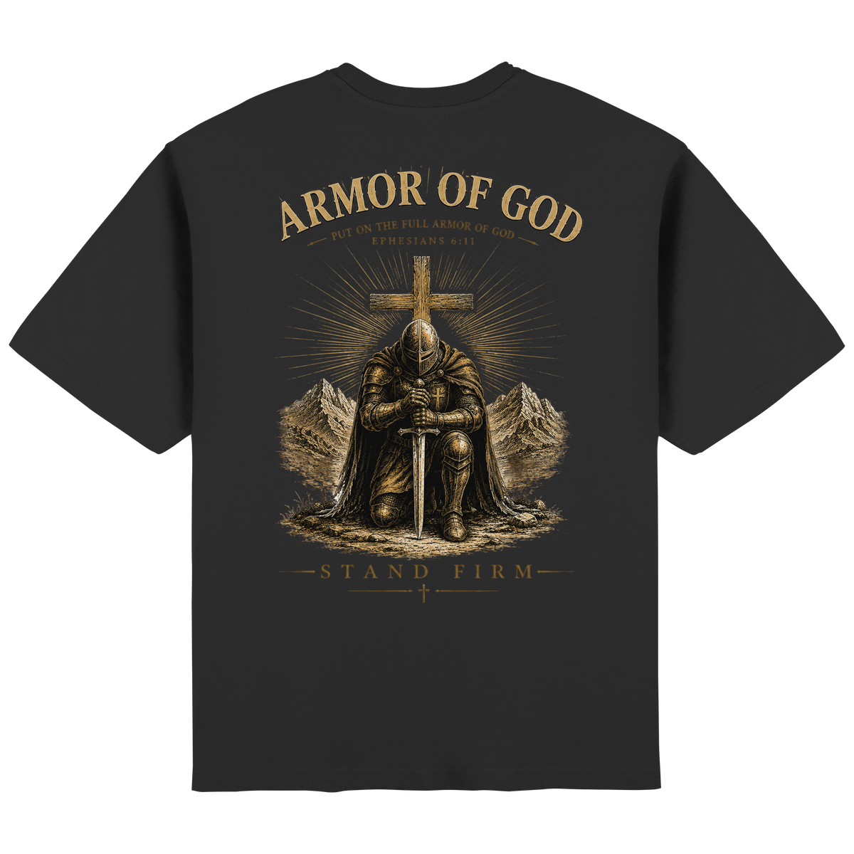 ARMOR OF GOD - Heavy Oversized Shirt - Streetwear Oversized T-Shirt