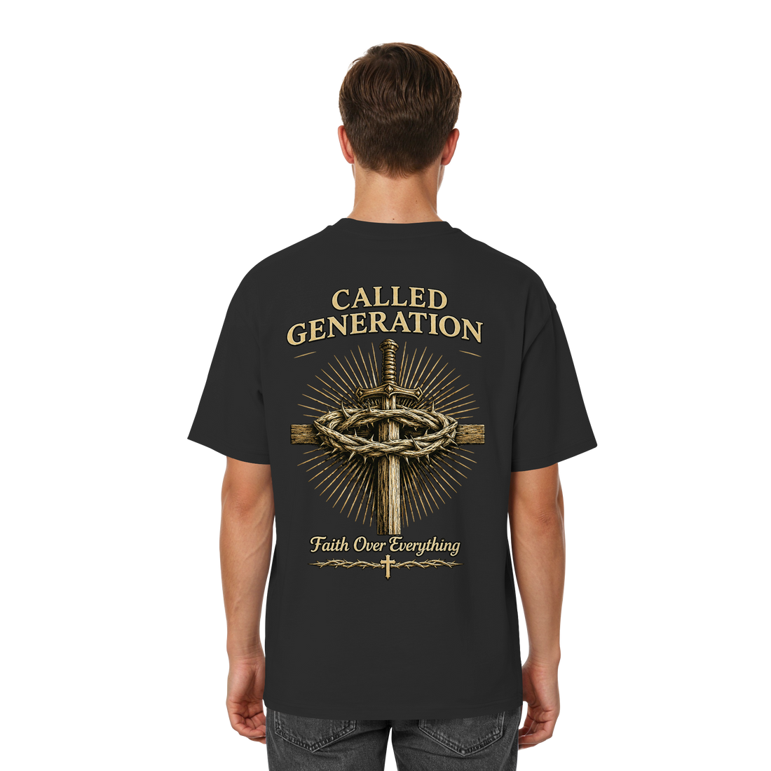 Faith over Everything - Streetwear Oversized Shirt - Streetwear Oversized T-Shirt