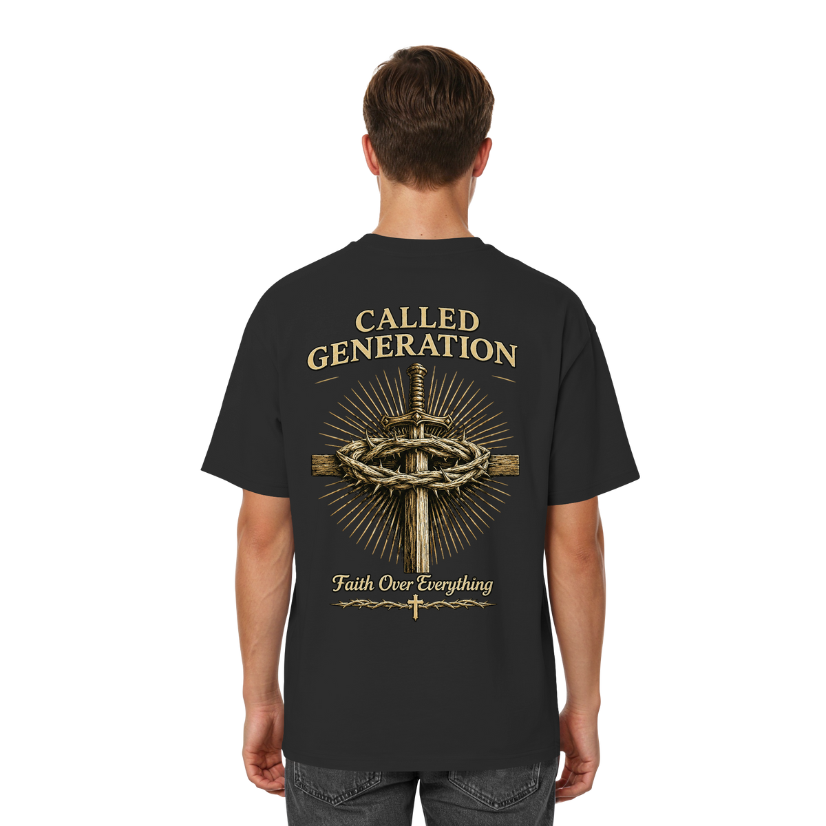 Faith over Everything - Streetwear Oversized Shirt - Streetwear Oversized T-Shirt