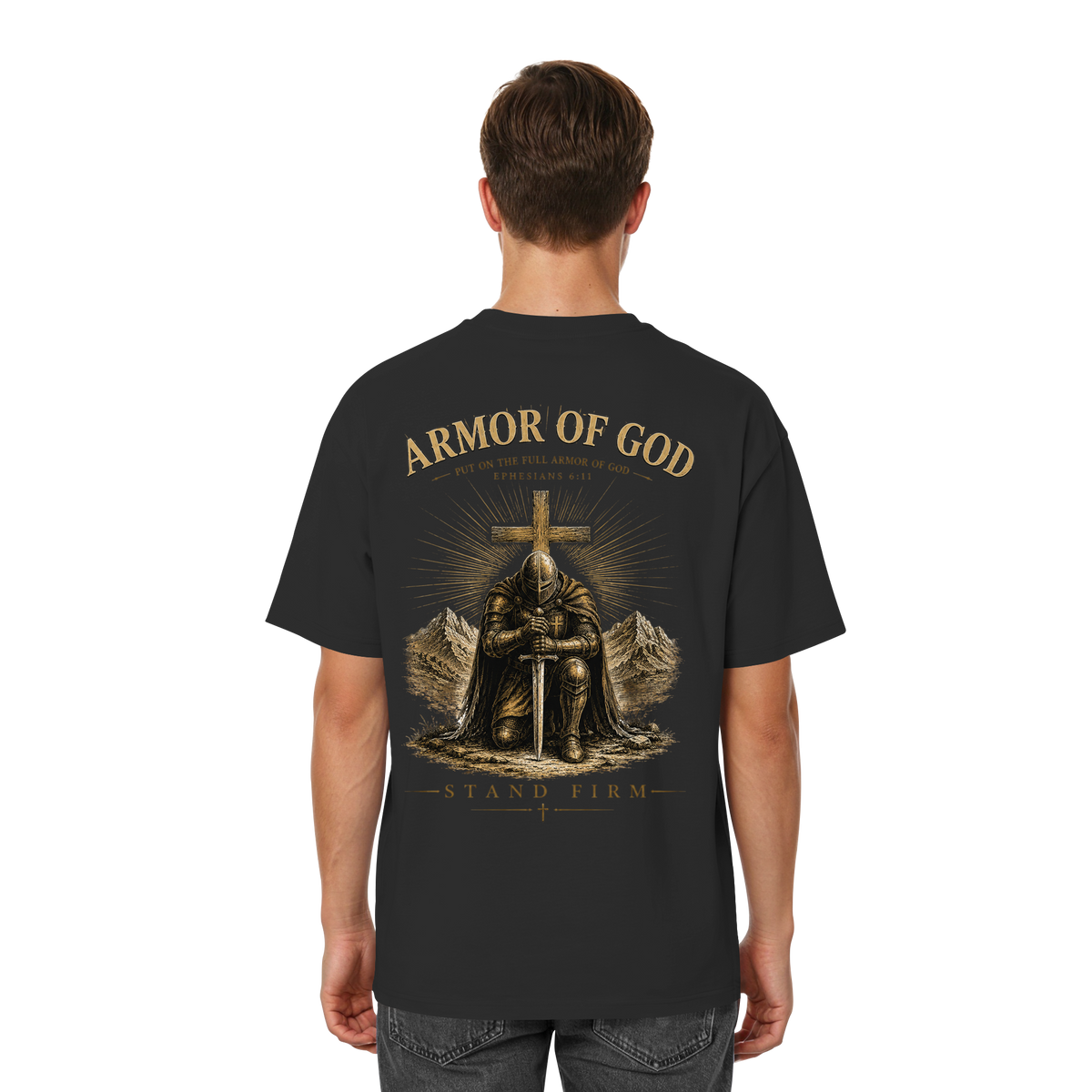 ARMOR OF GOD - Heavy Oversized Shirt - Streetwear Oversized T-Shirt