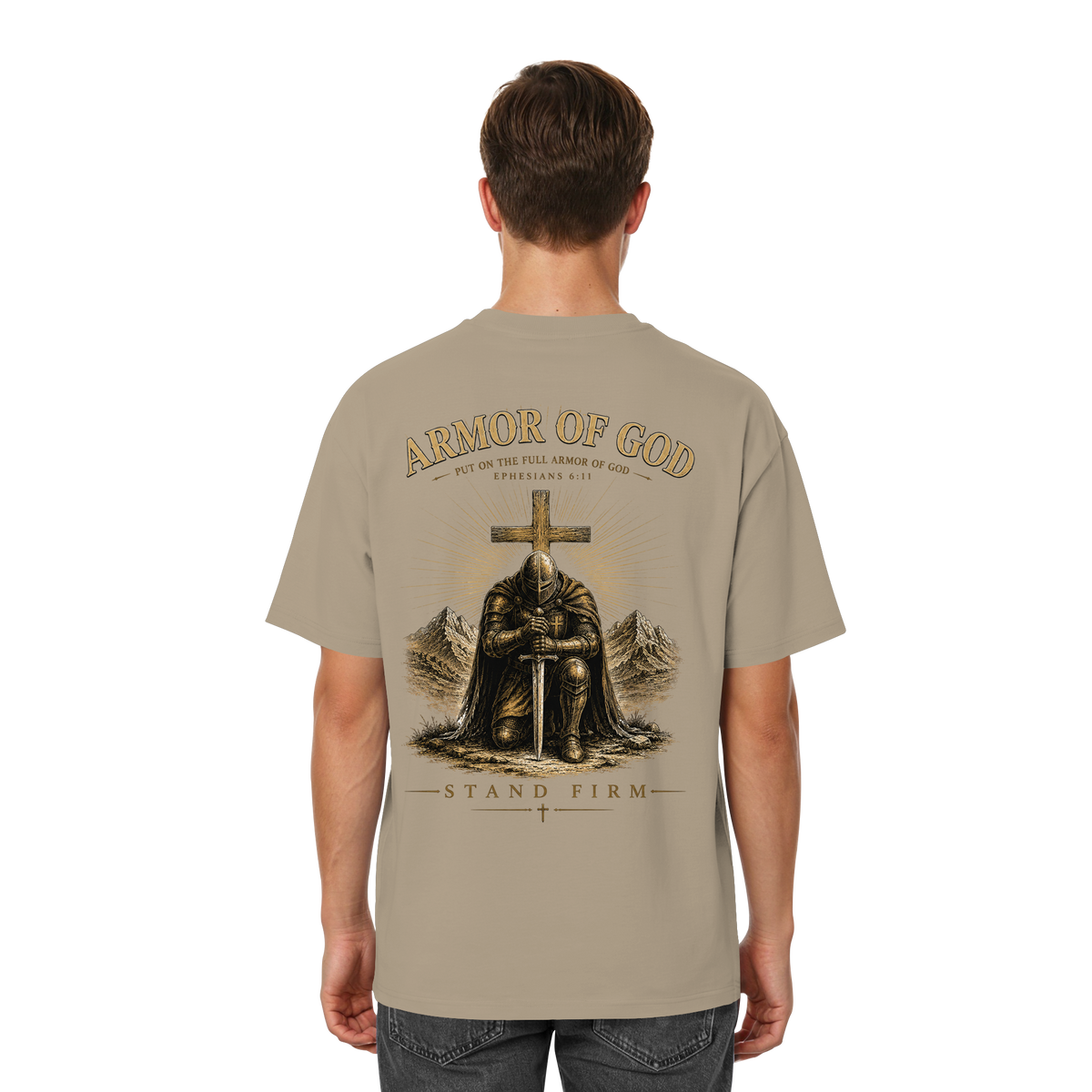 ARMOR OF GOD - Heavy Oversized Shirt - Streetwear Oversized T-Shirt