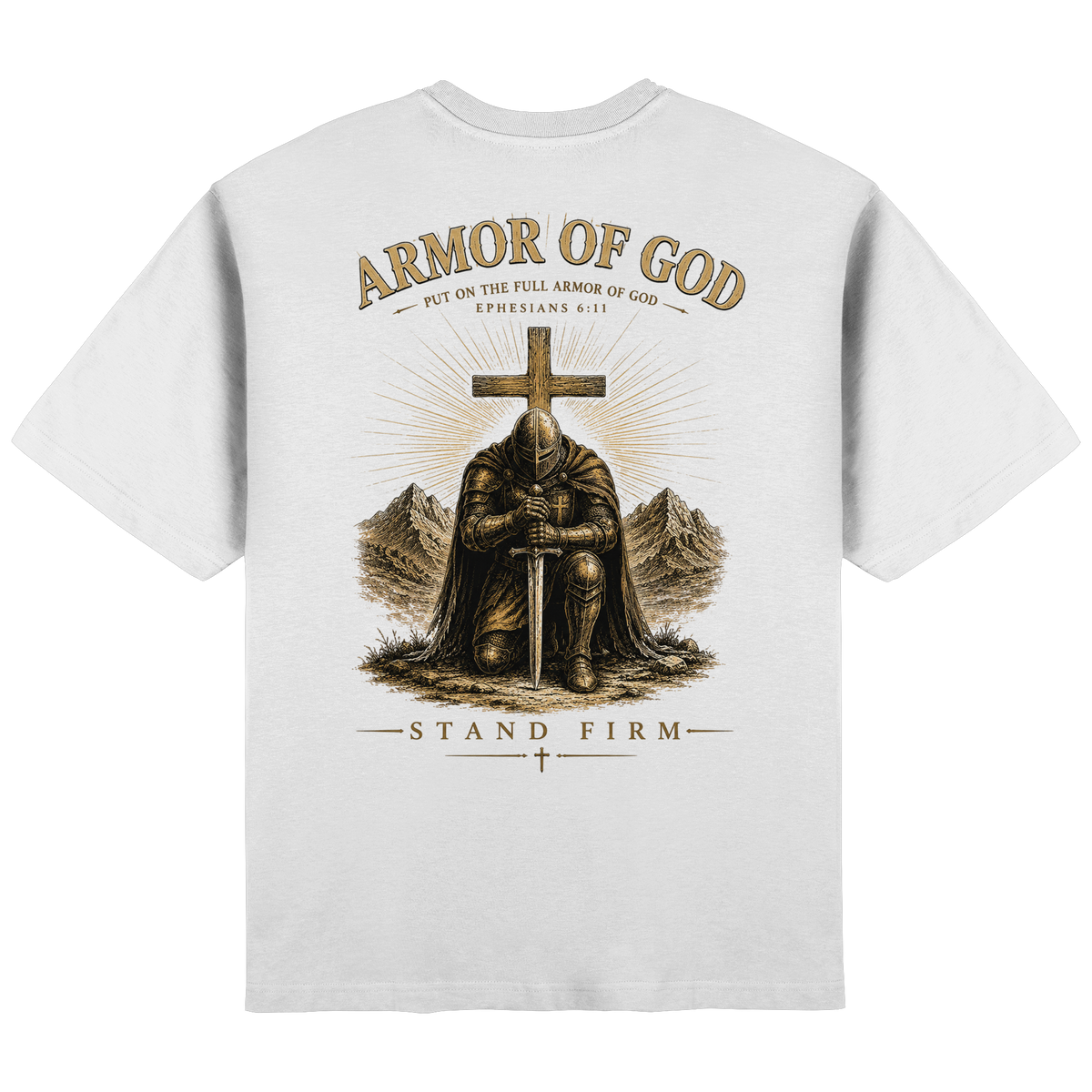 ARMOR OF GOD - Heavy Oversized Shirt - Streetwear Oversized T-Shirt