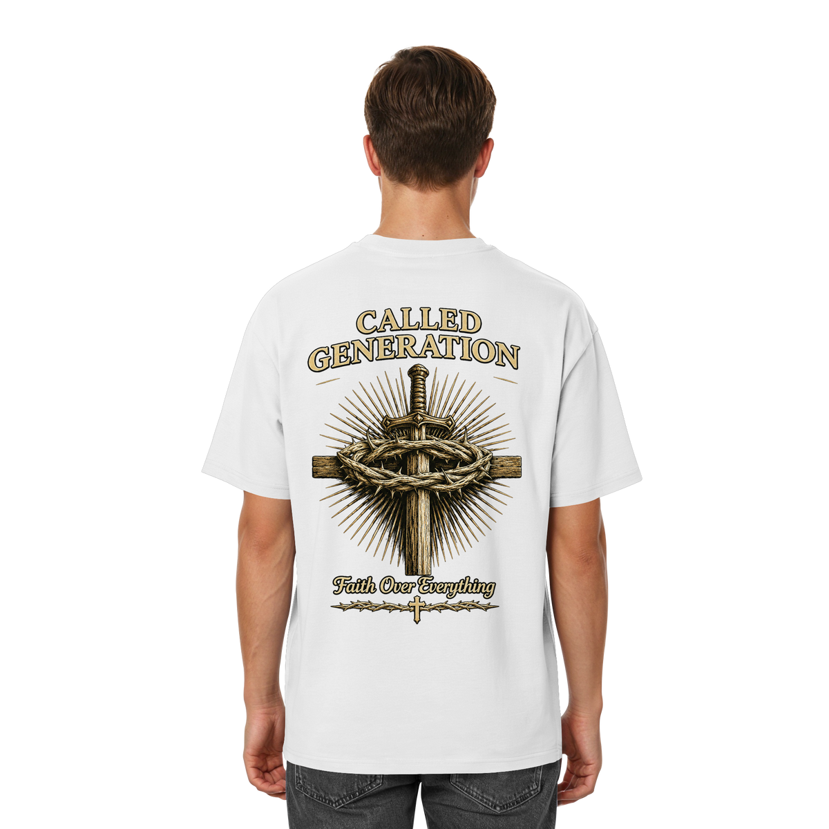 Faith over Everything - Streetwear Oversized Shirt - Streetwear Oversized T-Shirt