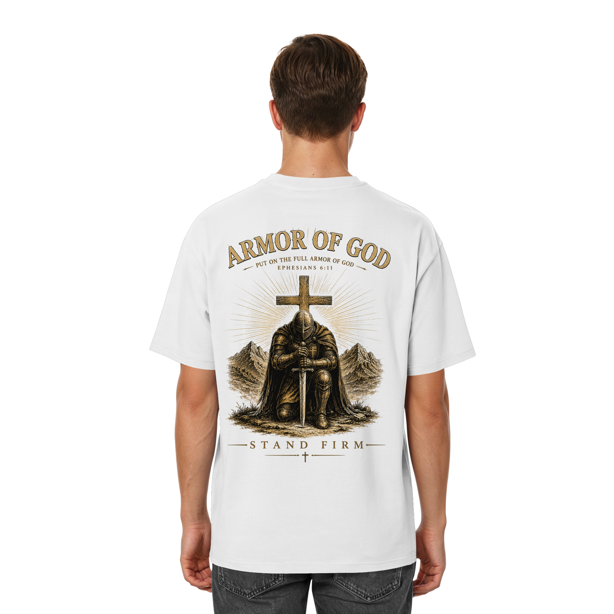 ARMOR OF GOD - Heavy Oversized Shirt - Streetwear Oversized T-Shirt
